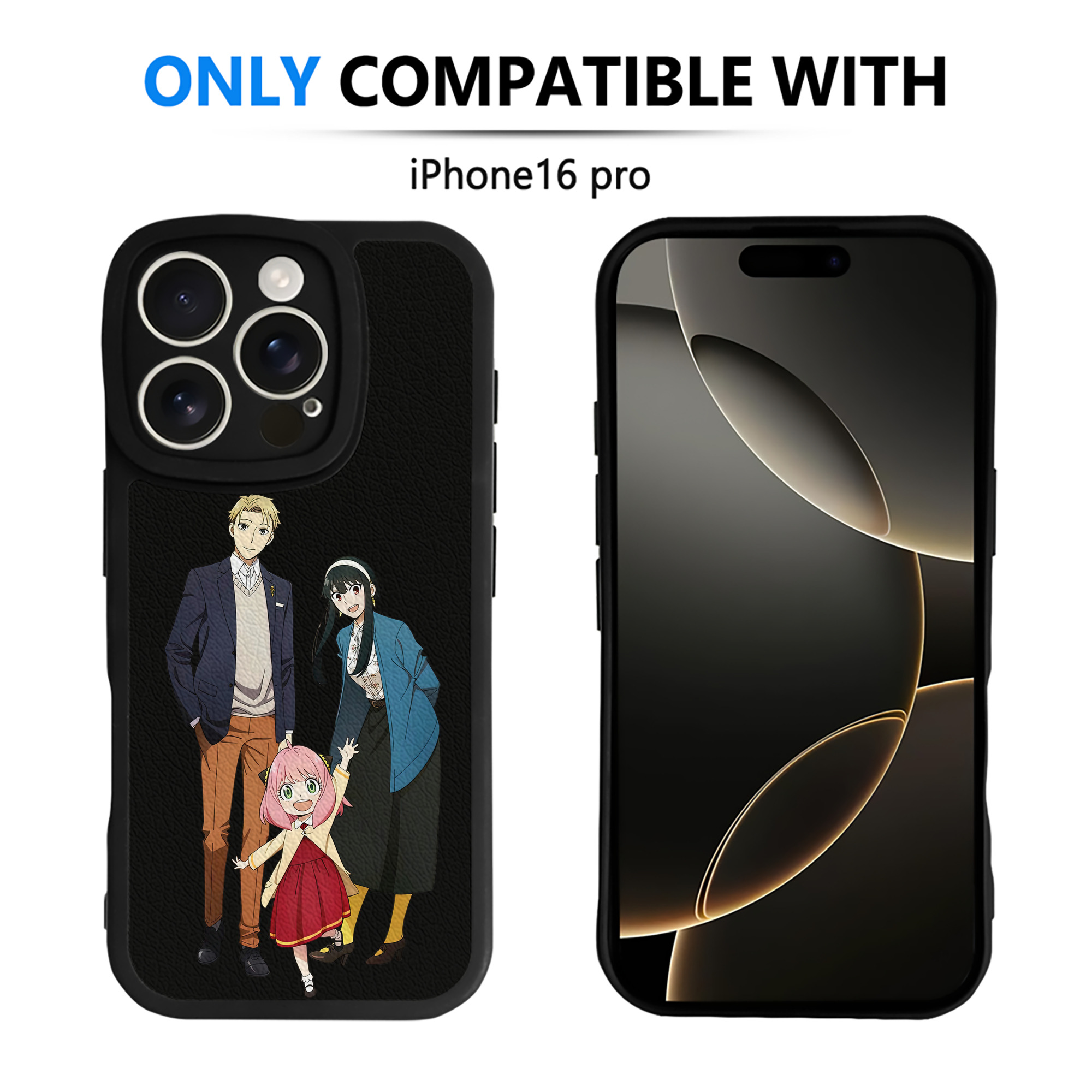 （画像用） SPY×FAMILY间谍家家酒 【iPhone 16シリーズ対応】シリコンスマホケース（レザー調） 材質：シリコン